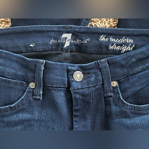 7 For All Mankind Modern Straight Jeans – Size 27 - Picture 7 of 7